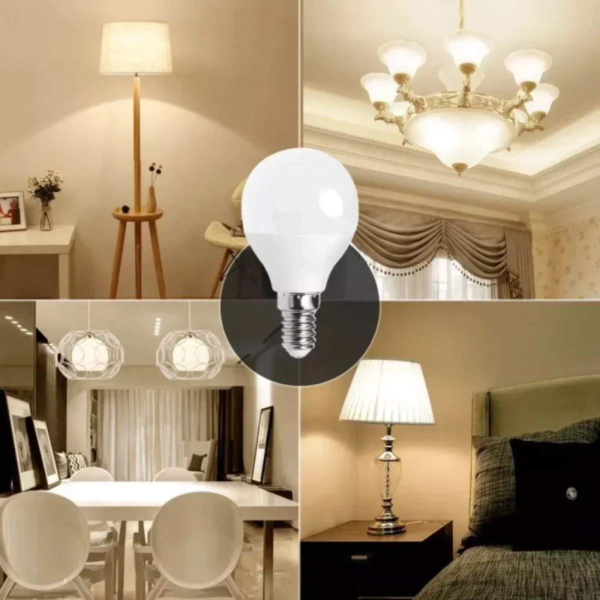 LED Λάμπα G45 E14 4W 4000K Aigostar