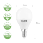 LED Λάμπα G45 E14 9W 4000K Aigostar