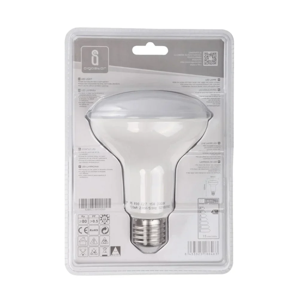 LED Λάμπα R90 E27 15W 3000K Aigostar