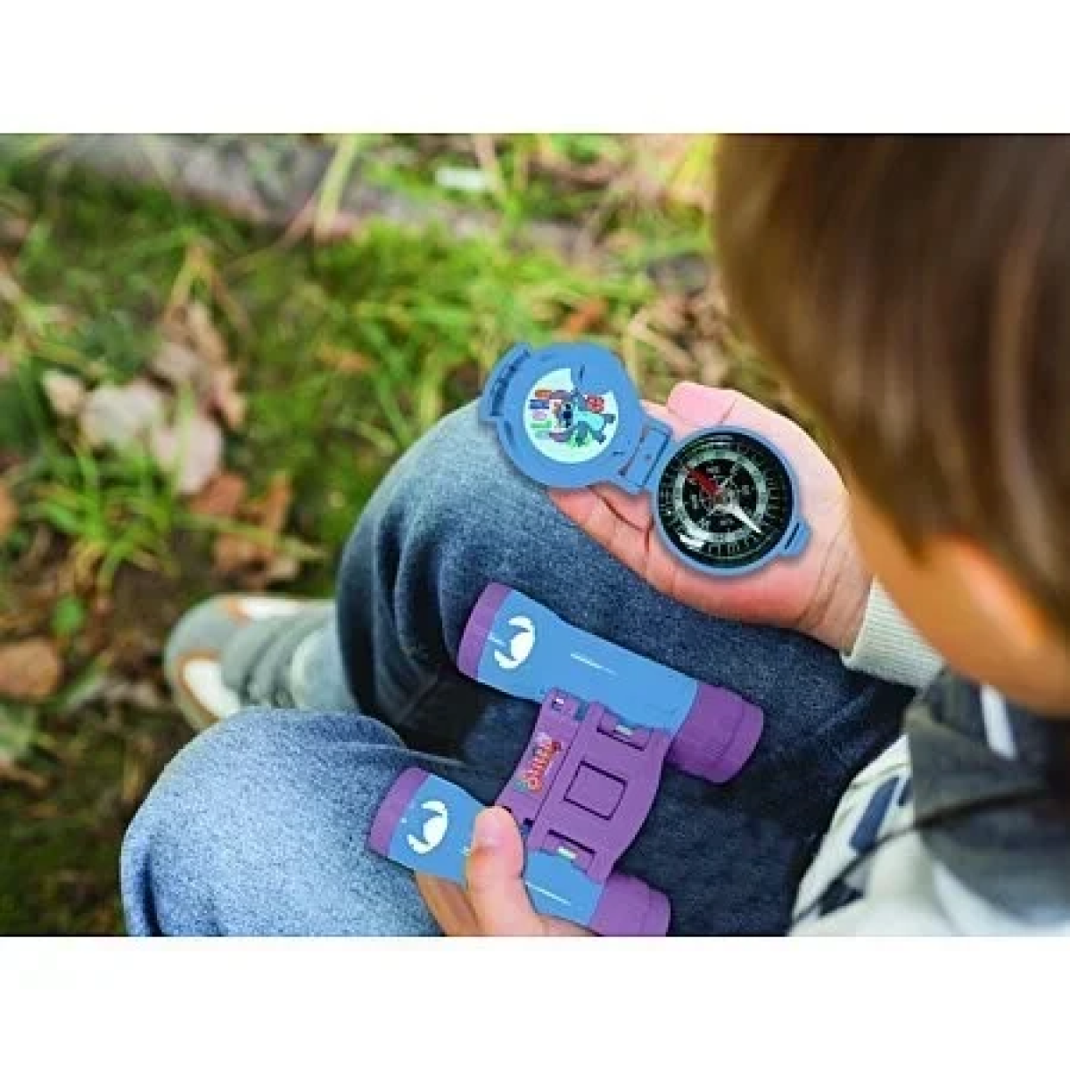 Lexibook Σετ Περιπέτειας Stitch με Walkie Talkies, Κιάλια, Φακό & Πυξίδα RPTW12D