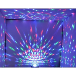 Μίνι Φωτορυθμική ντισκομπάλα LED RGB περιστρεφόμενη με βάση W118