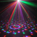 Μίνι Φωτορυθμική ντισκομπάλα LED RGB περιστρεφόμενη με βάση W118
