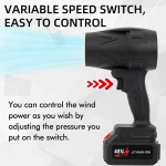 Mini Jet Turbo Fan Φυσητήρας Μπαταρίας 48V Μπλε