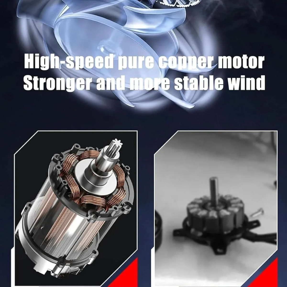 Mini Jet Turbo Fan Φυσητήρας Μπαταρίας 48V Μπλε