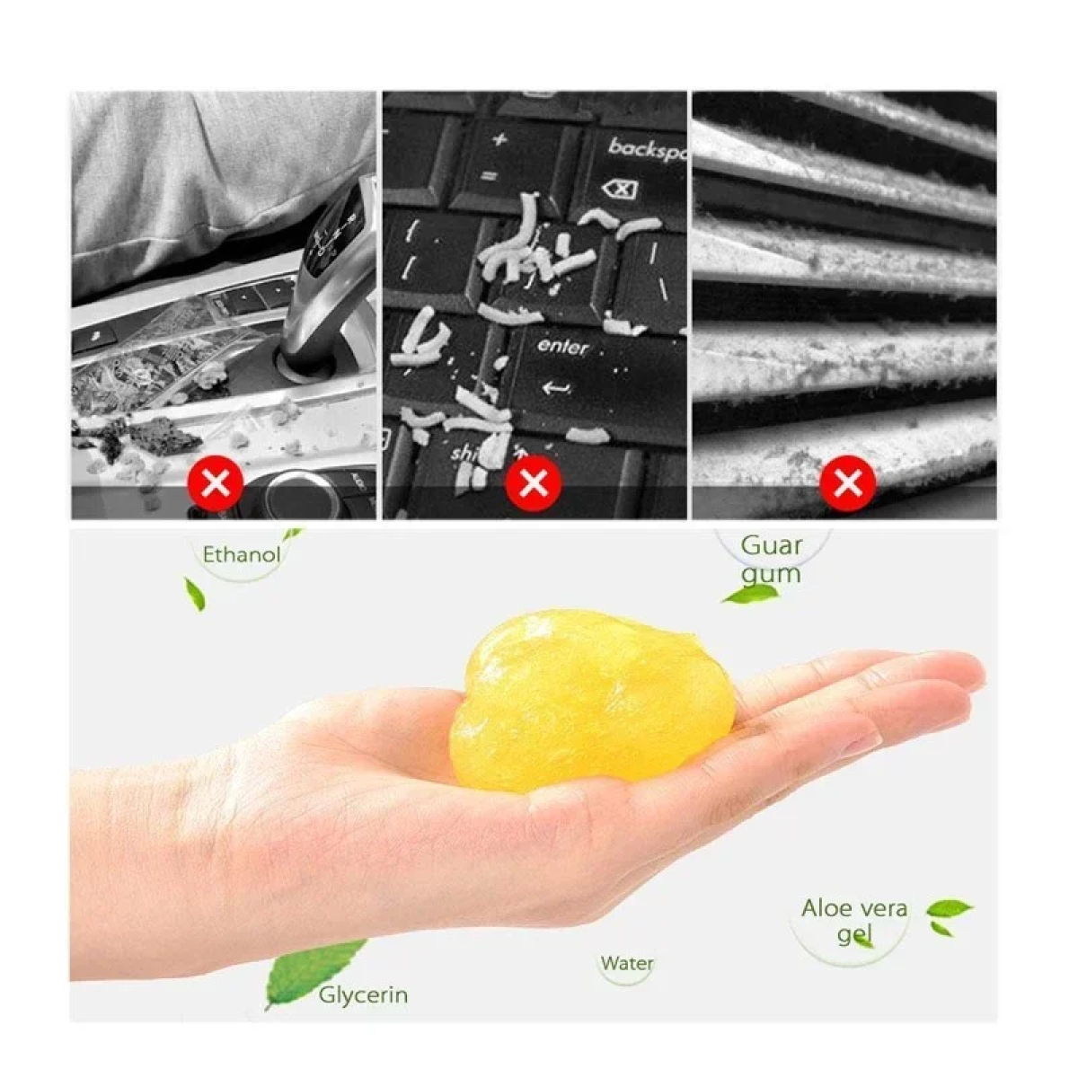 Οικολογικό Καθαριστικό Τζελ για Εσωτερικά Πλαστικά Αυτοκινήτου Magic Clean 160gr