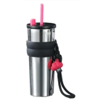 Παγούρι Θερμός 710ml Ανοξείδωτο με Καλαμάκι - Ασημί