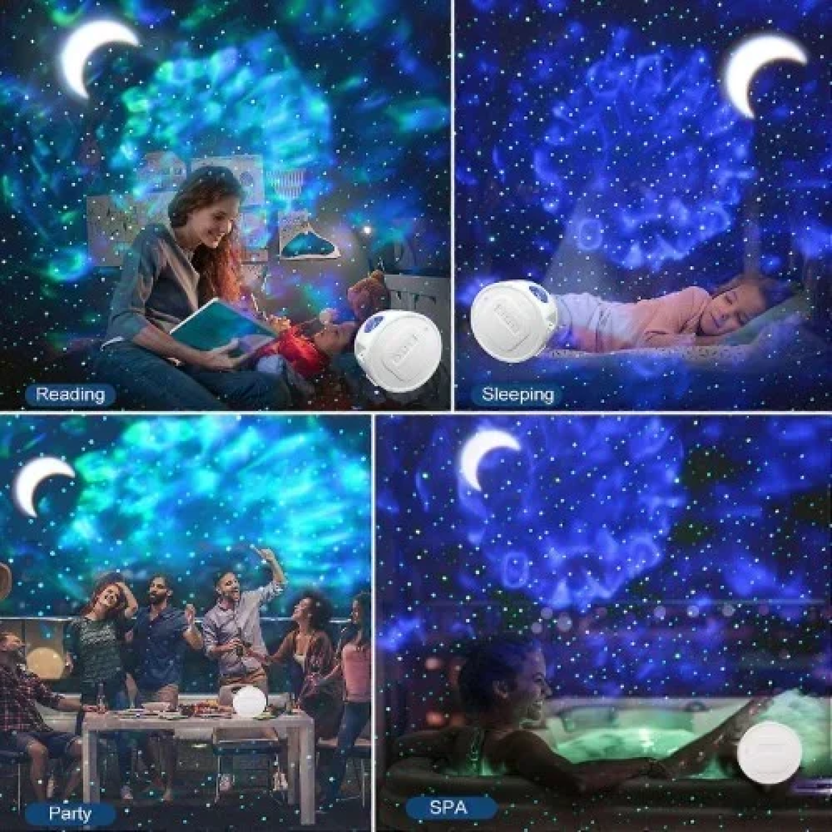Παιδικό Φωτιστικό Προβολέας LED Star Light Projector 17352-14