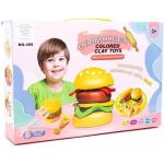 Παιδικό Σετ Δημιουργίας Burger με 8 Χρώματα Πλαστελίνης 037934 Ροζ