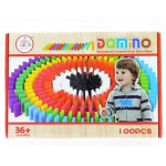 Πολύχρωμα ξύλινα domino 100τμχ ZX-018 - Image 3