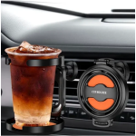 Ποτηροθήκη αυτοκινήτου για τον αεραγωγό - Cup Holder μαύρο/πορτοκαλί - Image 3
