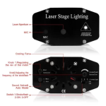 Προβολέας Μίνι Laser Stage – Φωτορυθμικό Andowl Q-JC21
