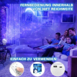 Προβολέας προτζέκτορας LED 360° Galaxy Light με 43 χρώματα, ηχείο και τηλεχειριστήριο CL-005 - Image 2