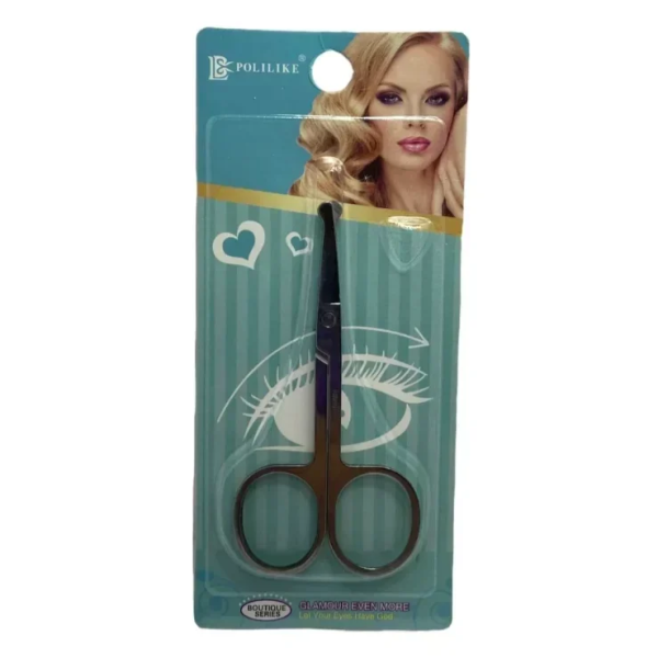 Ψαλίδι Για Περιποίηση Φρυδιών Ασημί Polilike