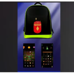 Σακίδιο LED Aδιάβροχο - Smart LED Backpack Μαύρο/Κόκκινο