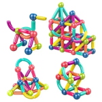 Σετ μαγνητικές μπάλες και ράβδοι 64τμχ - Magnetic Sticks για ηλικίες 3+ - Image 2