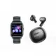Σετ Smartwatch με Ακουστικά TWS Awei HE-2 σε μαύρο χρώμα