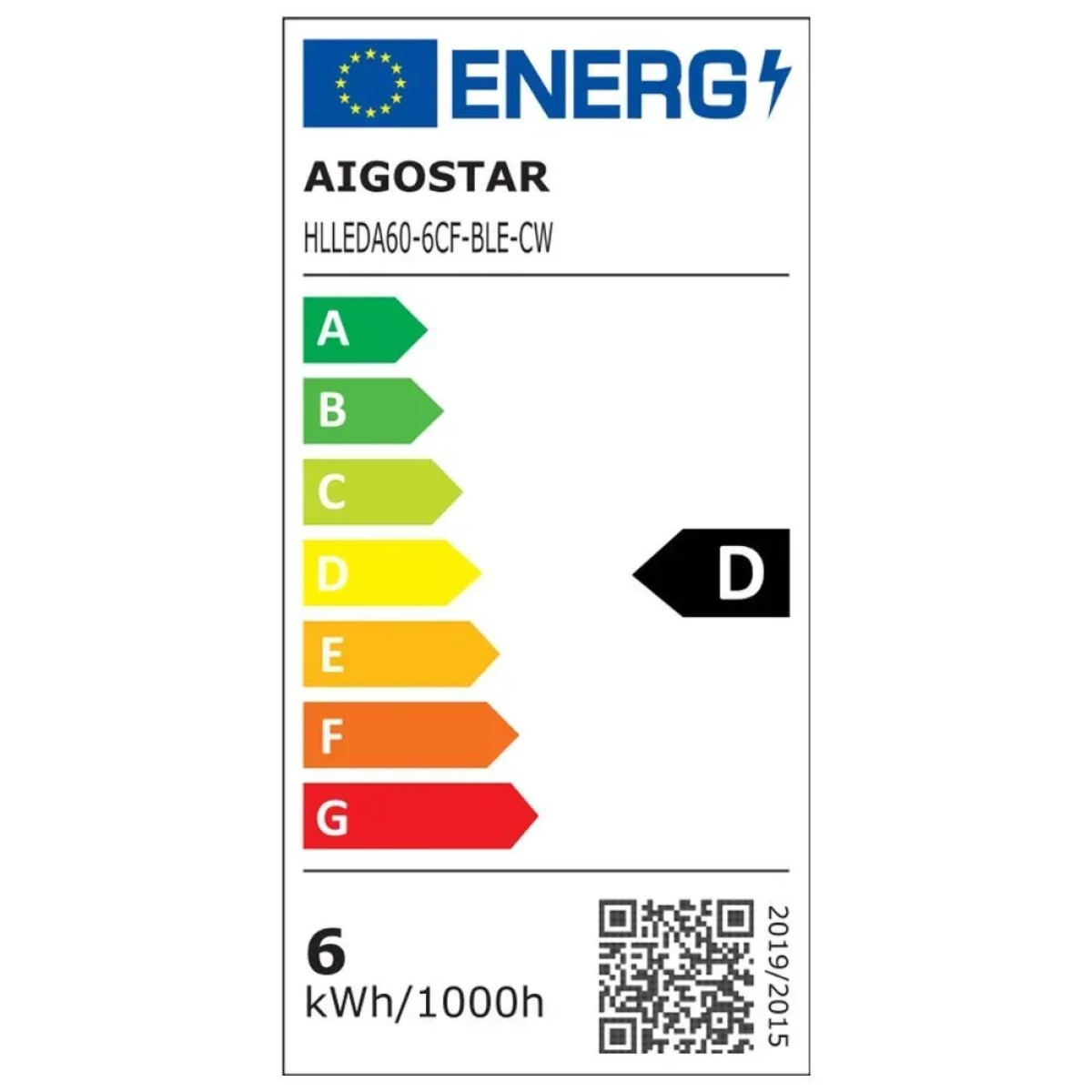 Smart Λάμπα Νήματος LED A60 E27 6W Aigostar