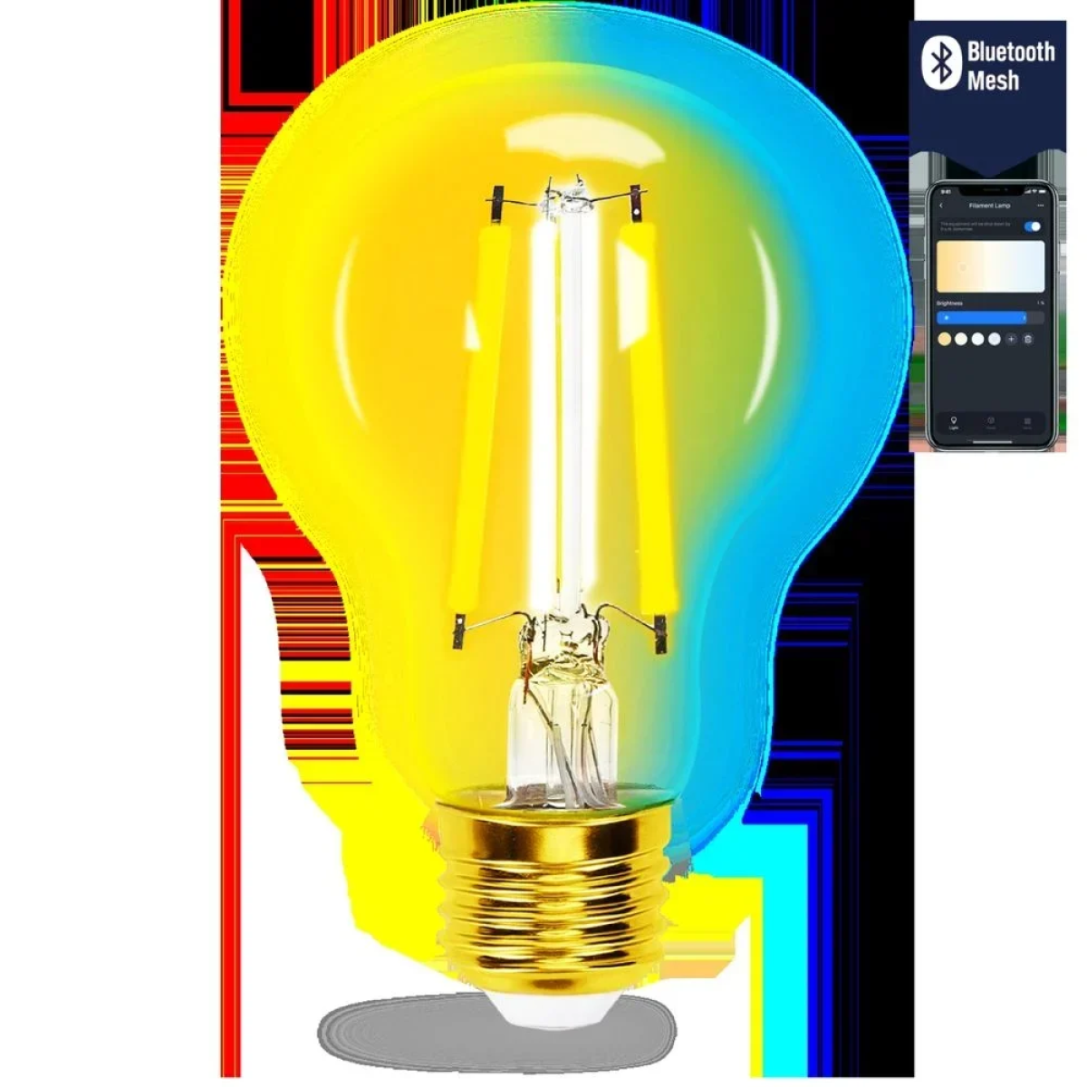 Smart Λάμπα Νήματος LED A60 E27 6W Aigostar Χρυσό