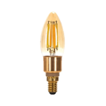 Smart Λάμπα Νήματος LED C35 E14 4.5W Aigostar Χρυσό