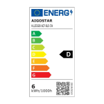 Smart Λάμπα Νήματος LED G80 E27 6W Aigostar