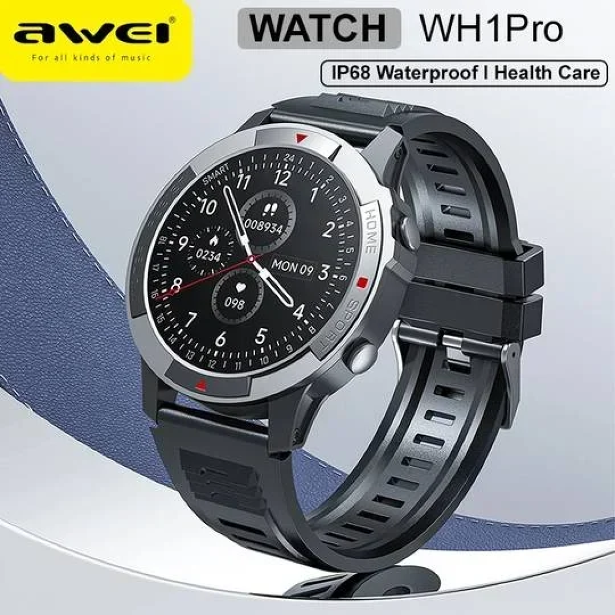 Smartwatch με οθόνη αφής HD 1,45'' Awei WH1 Pro