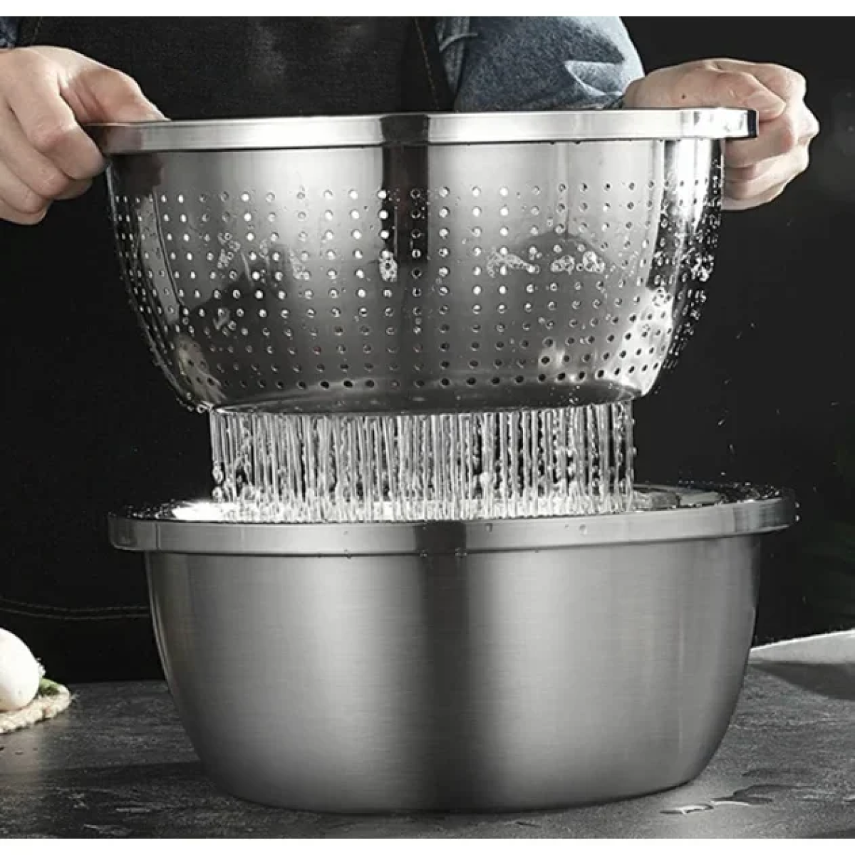 Σουρωτήρι Κουζίνας Μεταλλικό 32εκ. 35473