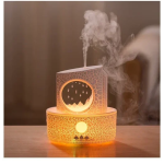 Συσκευή αρωματοθεραπείας ομίχλης σταγόνες βροχής 300 ml KP-6063 λευκό/μαύρο