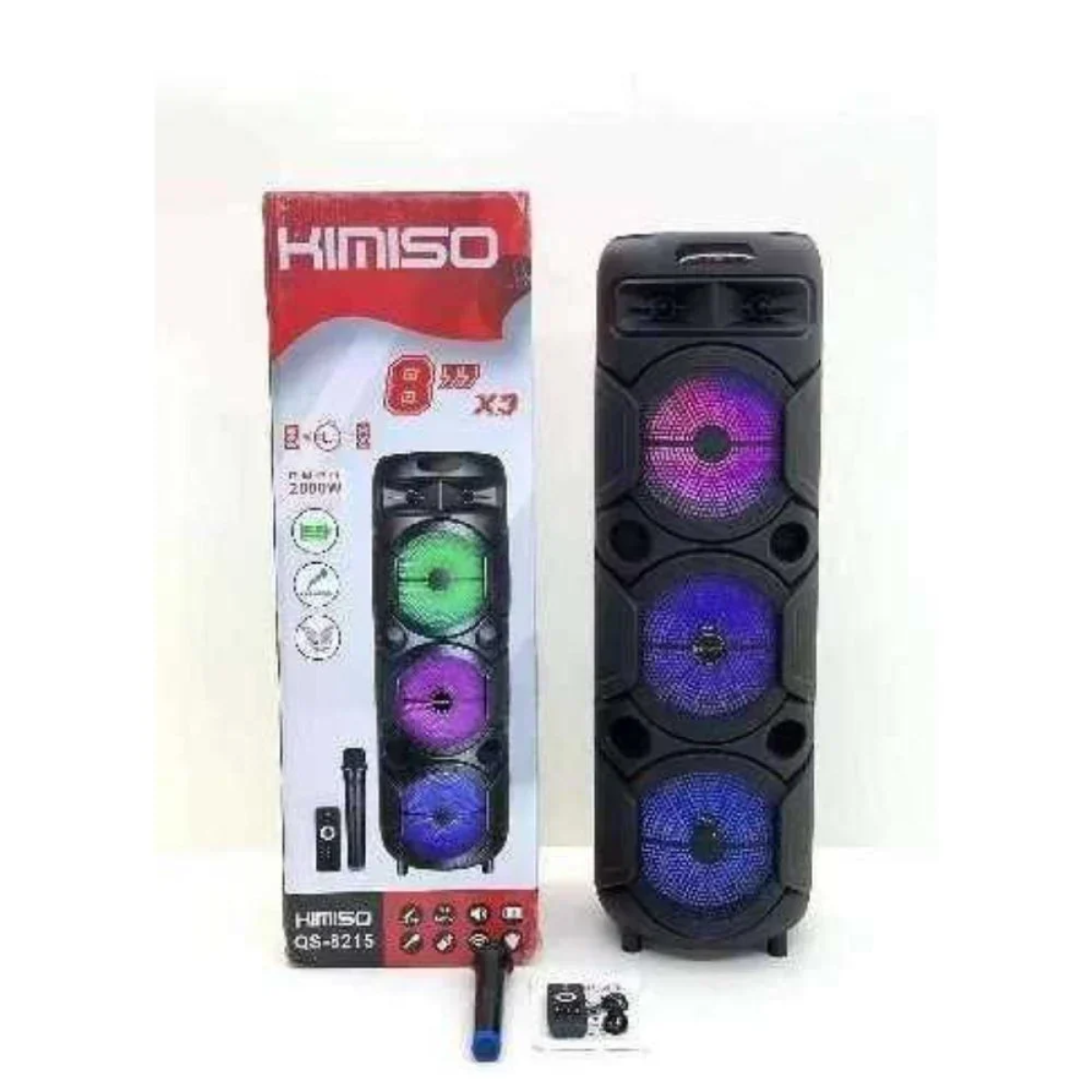 Σύστημα Karaoke με Ασύρματo Μικρόφωνo QS-8215 σε Μαύρο Χρώμα