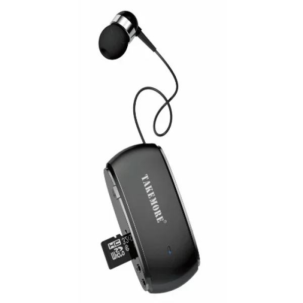 Takemore TM-K68 In-ear Bluetooth Handsfree Ακουστικό Πέτου Μαύρο