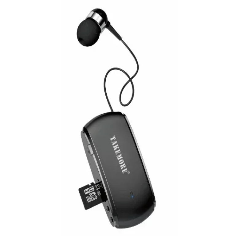 Takemore TM-K68 In-ear Bluetooth Handsfree Ακουστικό Πέτου Μαύρο