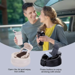 Θερμός – ποτήρι με καλαμάκι 400ml JB-4020 λευκό - Image 2