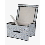 Tpster 31055 Υφασμάτινο Κουτί Αποθήκευσης Μπλε Mε Καπάκι 50x40x30εκ