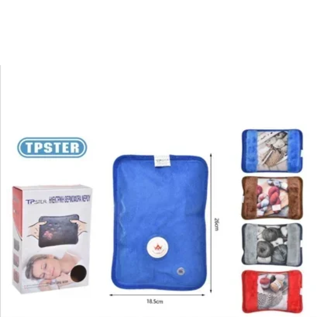 Tpster 31568 Ηλεκτρική Θερμοφόρα Γενικής Χρήσης Καφέ 26x18.5εκ.