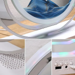 Τρισδιάστατο Διακοσμητικό 3D με Κινούμενη Άμμο & LED Φωτισμό Λευκό/Μπλε