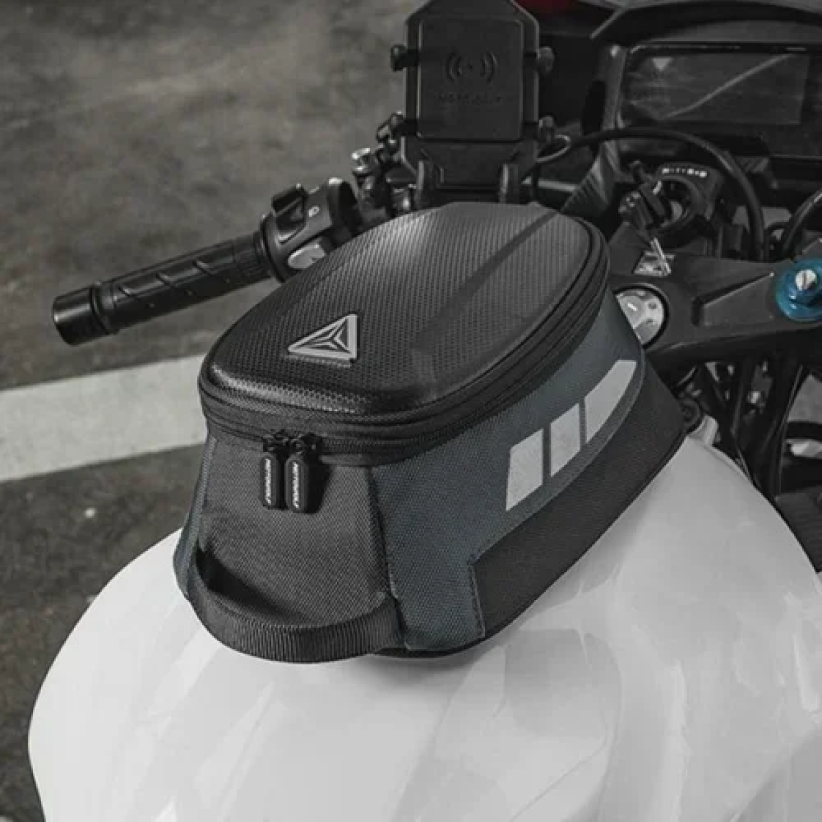 Τσάντα ρεζερβουάρ μοτοσυκλέτας - Fuel Tank Bag MB1 Motowolf μαύρο - Image 6
