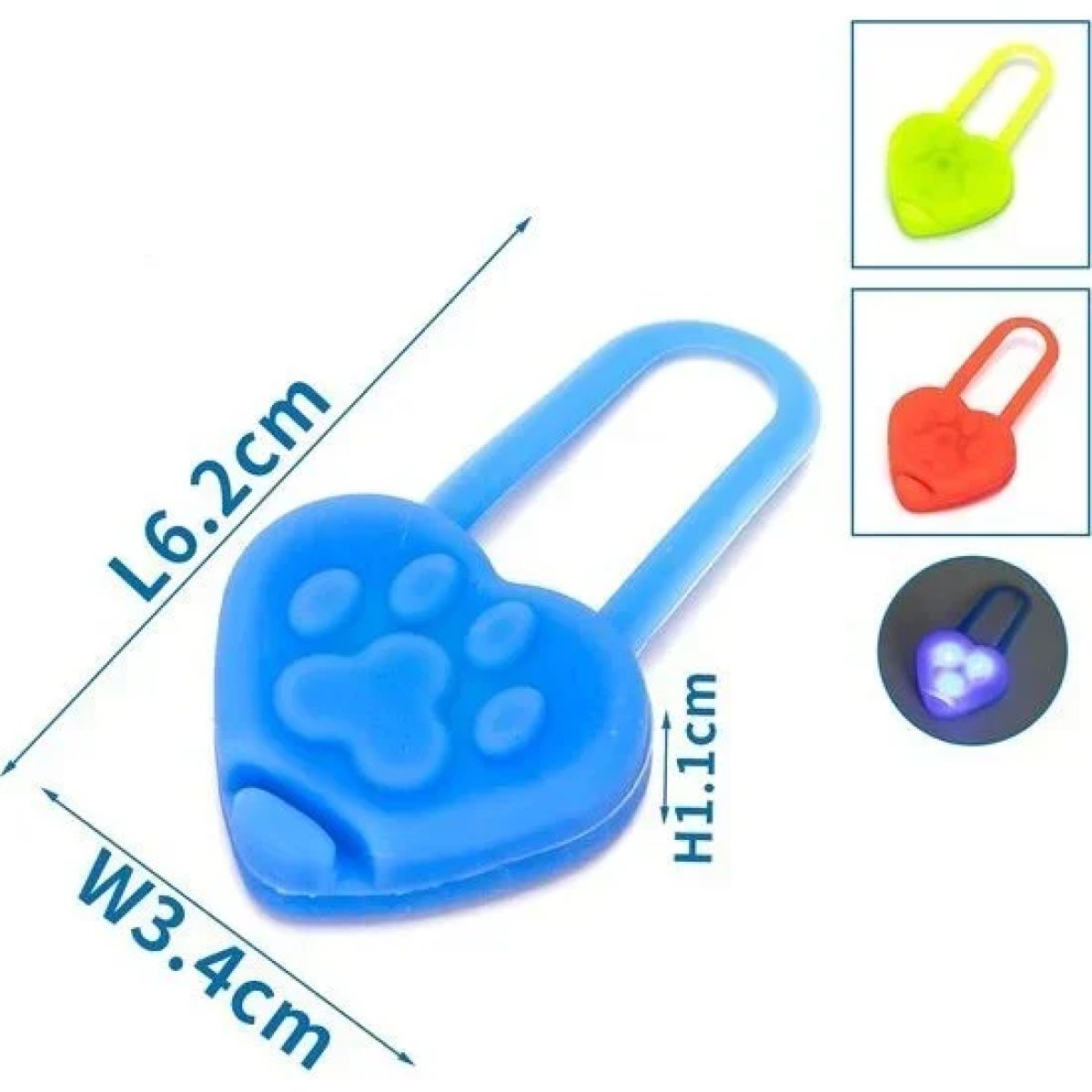 Φωτεινό LED Διακοσμητικό για Κολάρο Σκύλου Μπλέ