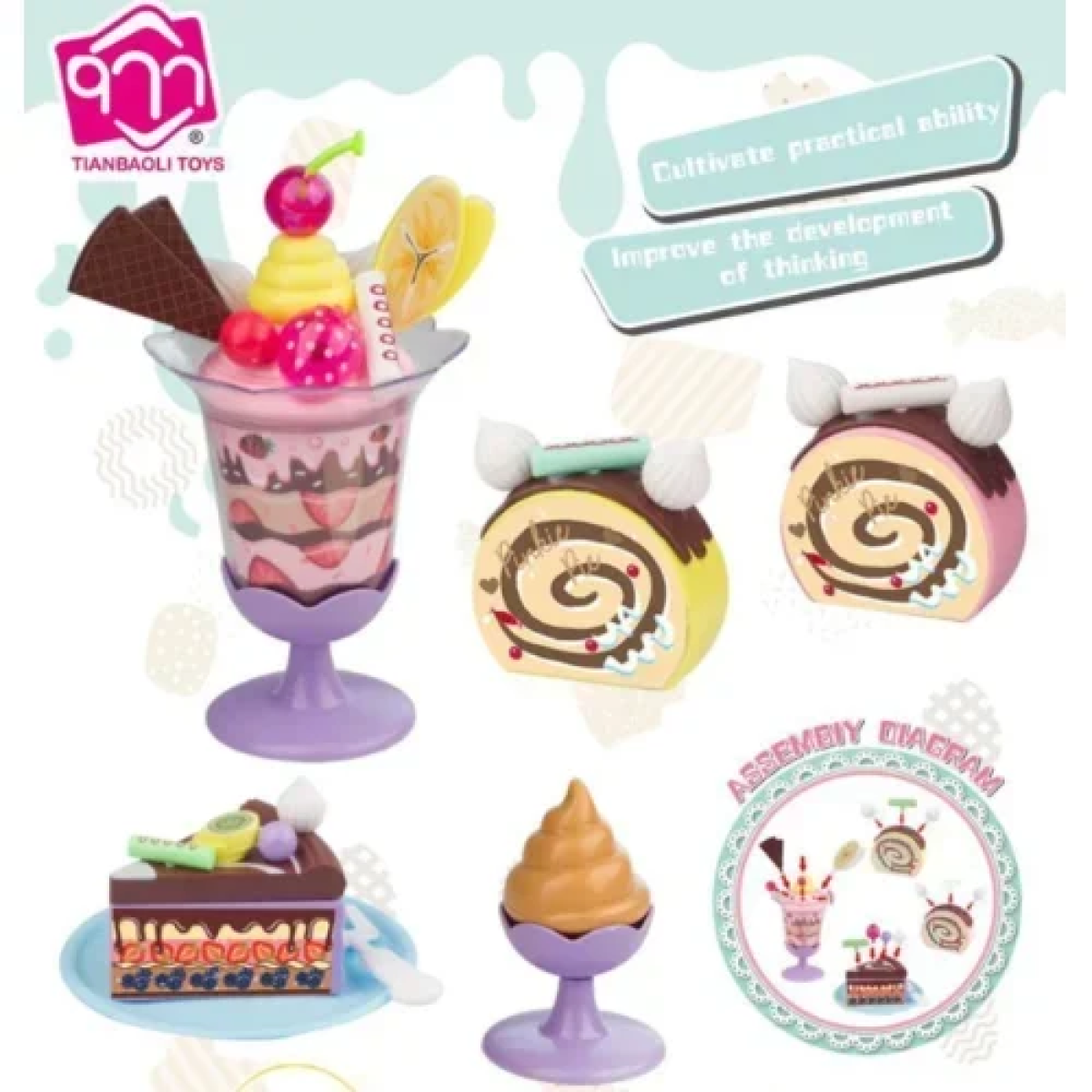 Παιδικό Σετ με Γλυκά Dessert Shop 3+ D977-5