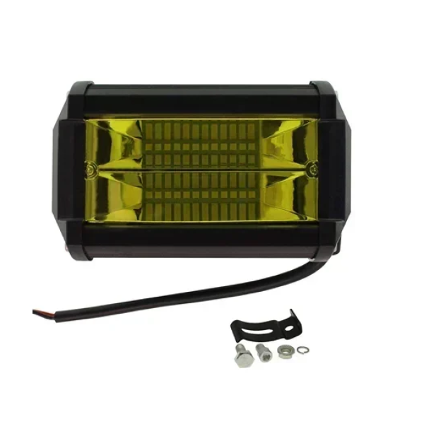 Αδιάβροχος προβολέας αυτοκινήτου LED 10-30V 18W 13cm με κίτρινο φωτισμό