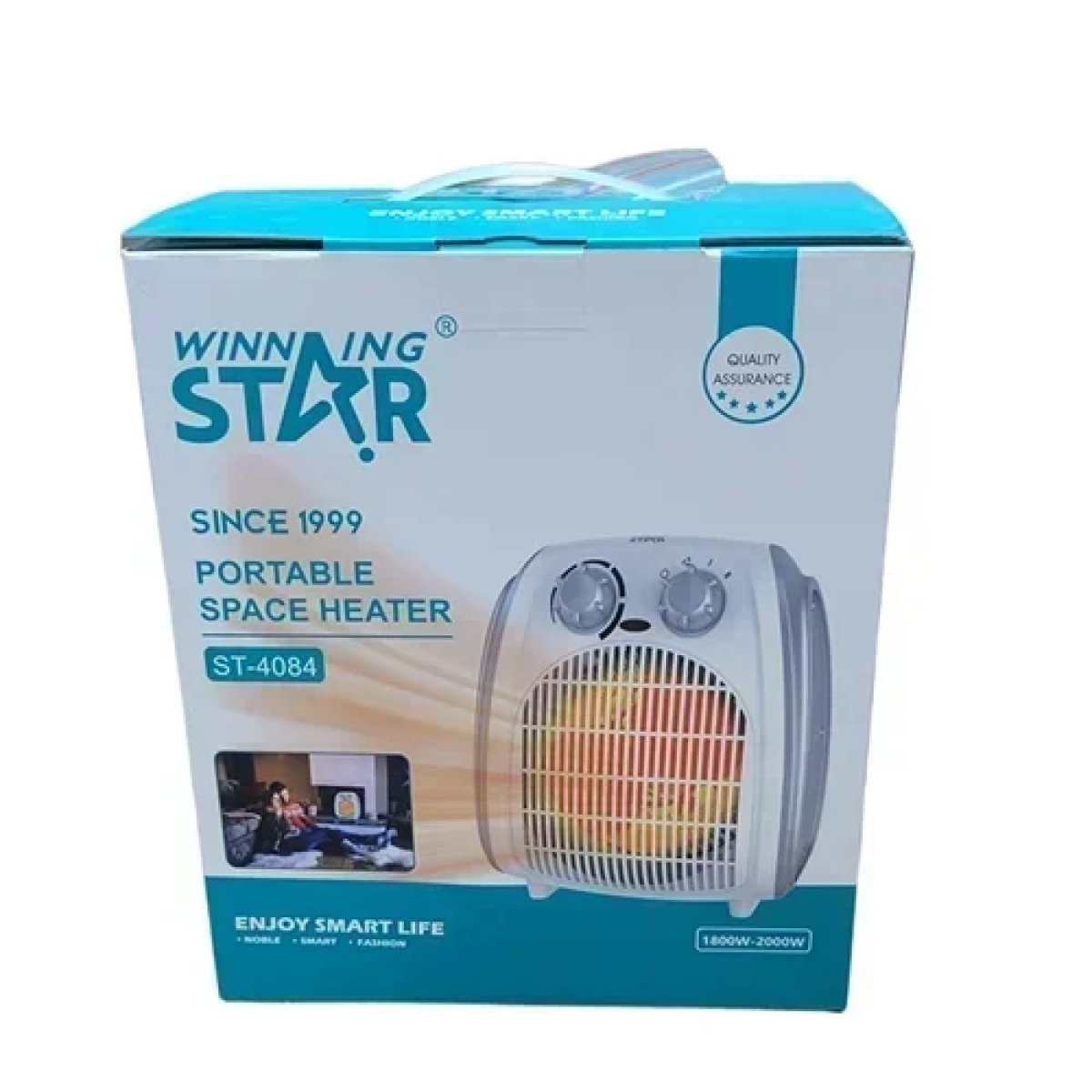 Αερόθερμο δωματίου δαπέδου 1800W-2000W Winning Star ST-4084 λευκό - Image 4