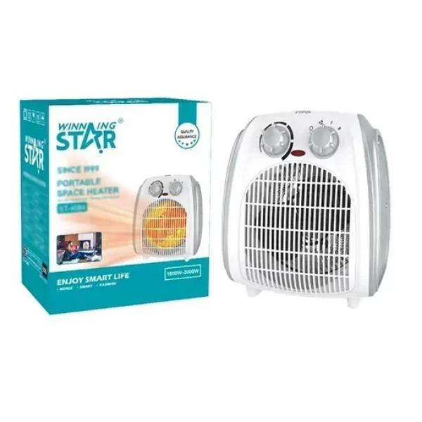 Αερόθερμο δωματίου δαπέδου 1800W-2000W Winning Star ST-4084 λευκό