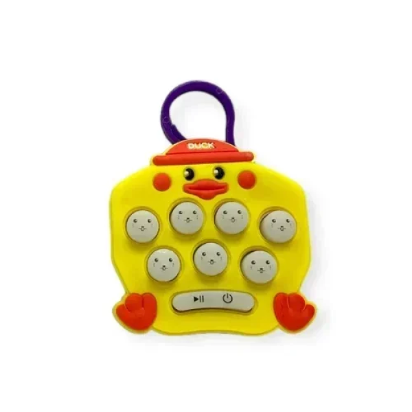 Αγχολυτικό Παιχνίδι Χειρός Μπρελόκ Fidget Pop It 10197-64 Παπάκι Κίτρινο