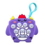 Αγχολυτικό Παιχνίδι Χειρός Μπρελόκ Fidget Pop It 10197-64 Τερατάκι Μωβ