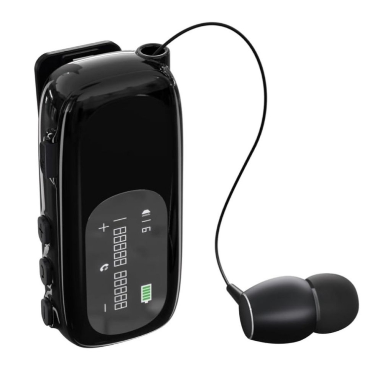 Ακουστικό πέτου Bluetooth Handsfree Takemore T98 μαύρο