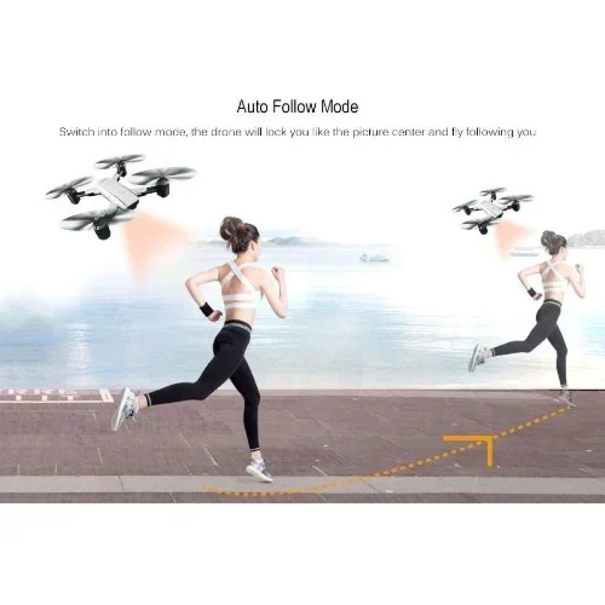 Αναδιπλούμενο Drone με διπλή κάμερα 1080p Χειριστήριο ZD5