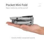 Αναδιπλούμενο Drone με μονή Κάμερα WiFi & Τηλεχειριστήριο 2,4GHz Wing 2 Pro - Ασημί