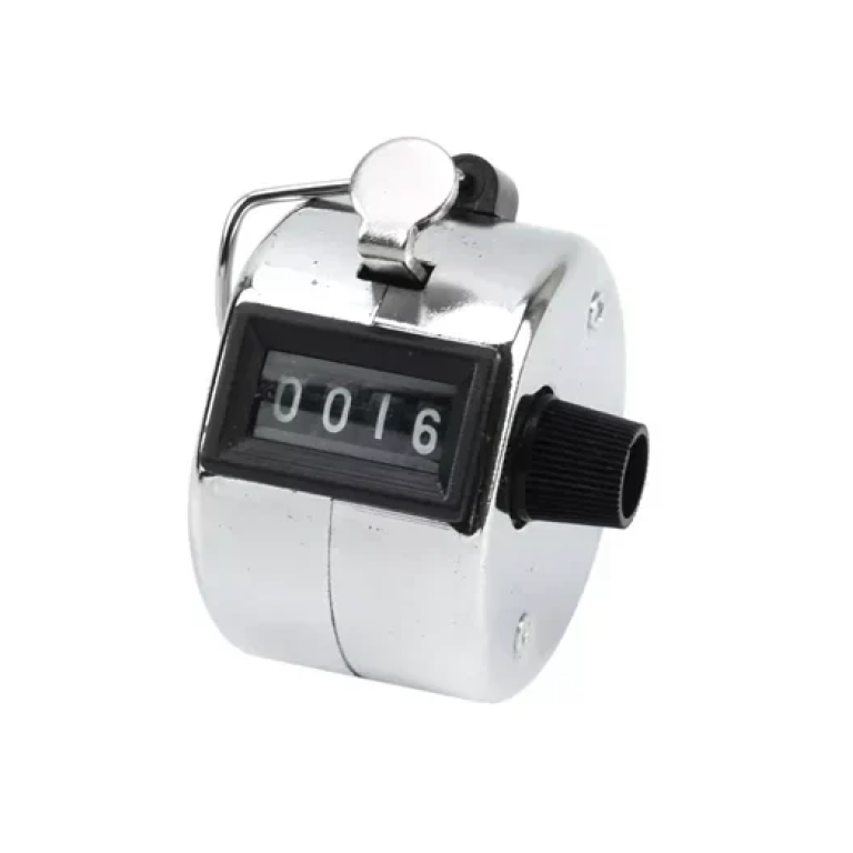Αναλογικός μετρητής/clicker 0-9999 αλουμινίου OEM DW2633 – ασημί