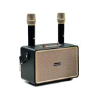 Ασύρματο ηχείο karaoke Bluetooth με 2 μικρόφωνα M4202+ μαύρο
