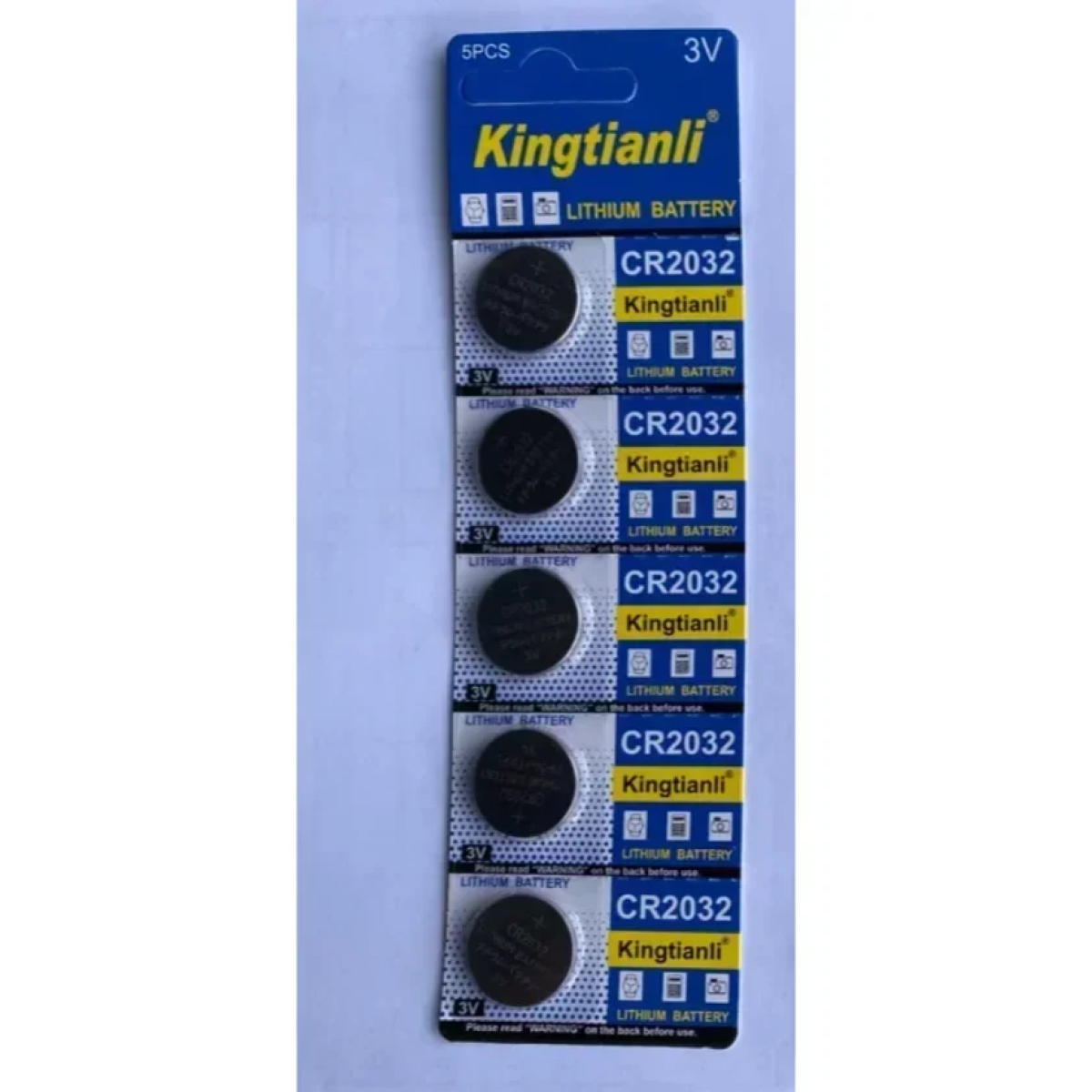 Μπαταρίες Λιθίου Υψηλής Ποιότητας 3Volt 1Συσκευασία 5 Τεμαχίων CR2032