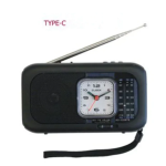 CMiK MK-158BT Ραδιόφωνο Pocket Size Με Bluetooth USB Φορτιστή Τηλεφώνου Και Φως LED Μαύρο