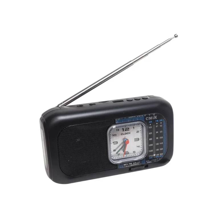 CMiK MK-158BT Ραδιόφωνο Pocket Size Με Bluetooth USB Φορτιστή Τηλεφώνου Και Φως LED Μαύρο